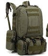 Men&#39;s Travel Backpack Oxford Cloth Outdoors Backpack Army Camouflage Tactics Double Shoulder Bag Mountaineering Large Combination Backpack