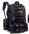 Men&#39;s Travel Backpack Oxford Cloth Outdoors Backpack Army Camouflage Tactics Double Shoulder Bag Mountaineering Large Combination Backpack
