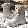 Hi-top Hiking Shoes Men&#39;s Breathable Sneaker Platform