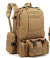 Men&#39;s Travel Backpack Oxford Cloth Outdoors Backpack Army Camouflage Tactics Double Shoulder Bag Mountaineering Large Combination Backpack