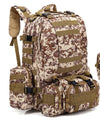 Men&#39;s Travel Backpack Oxford Cloth Outdoors Backpack Army Camouflage Tactics Double Shoulder Bag Mountaineering Large Combination Backpack