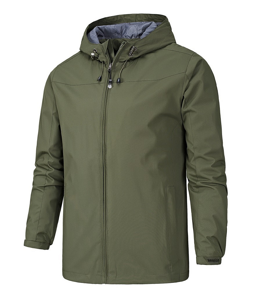 Men’s Outdoor Windbreaker Jacket – Lightweight &amp; Water-Resistant