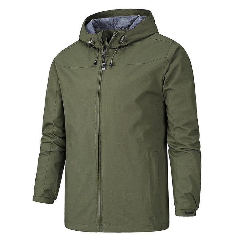 Men’s Outdoor Windbreaker Jacket – Lightweight &amp; Water-Resistant