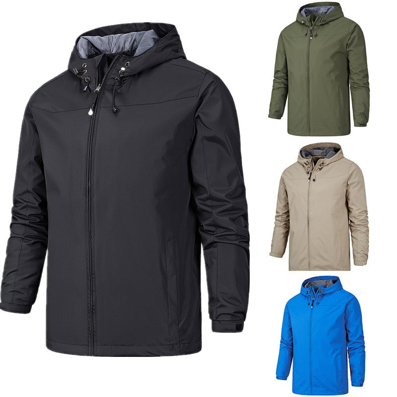 Men’s Outdoor Windbreaker Jacket – Lightweight & Water-Resistant